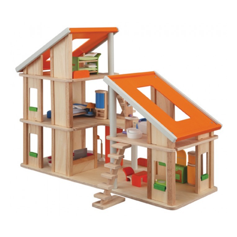 Plan Toys Chalet Dollhouse with...