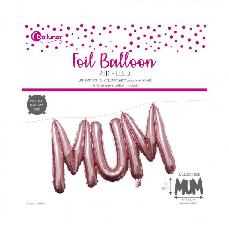 Foil Balloon Mum Pink (30339-MUMC)