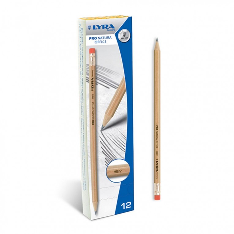 Pencil with Eraser Lyra Pronatura HB...