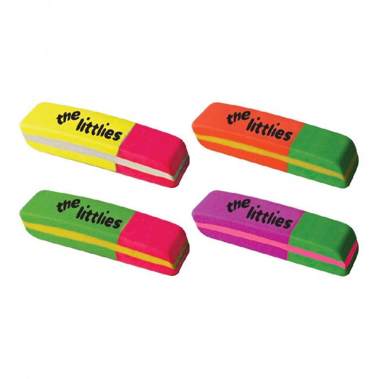 Neon 2 Color Eraser The Littlies 1pc...