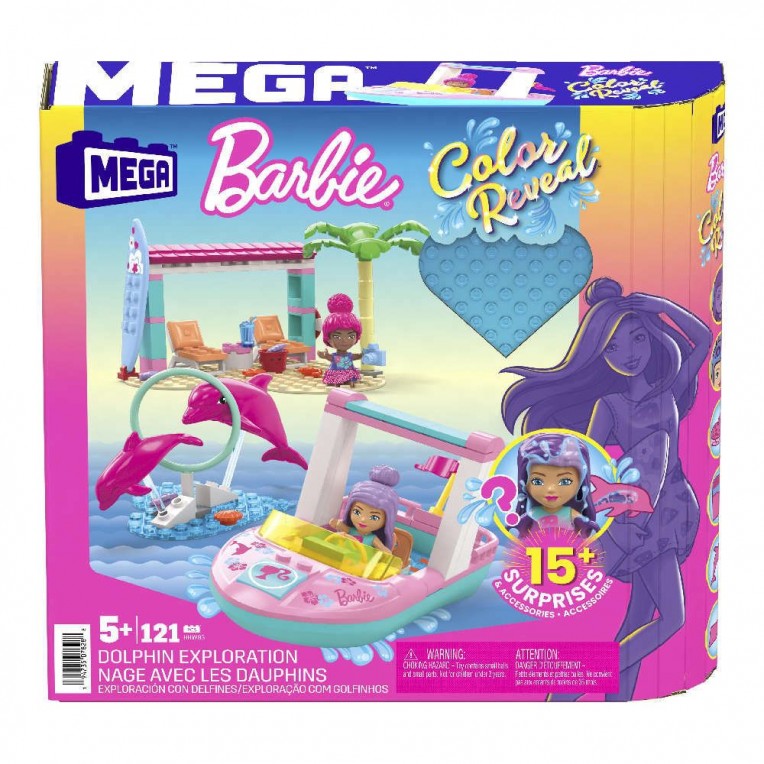 Mega Bloks Barbie Color Reveal Σκάφος...