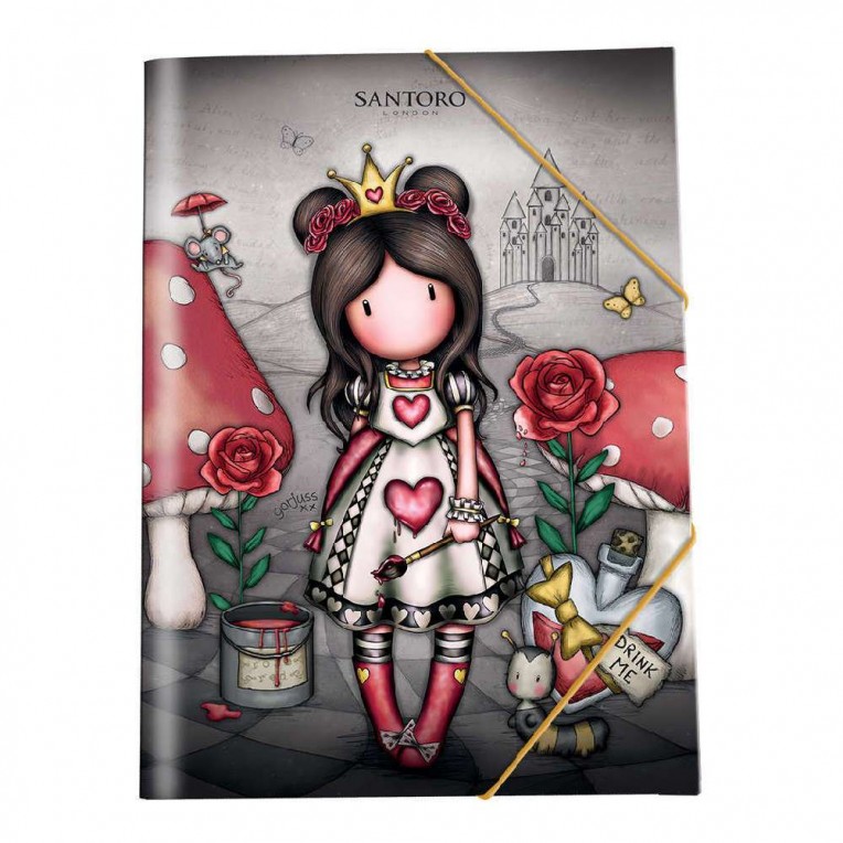 Folder with Rubber Santoro Gorjuss Secrets of Wonderland - 3 Designs (23710)