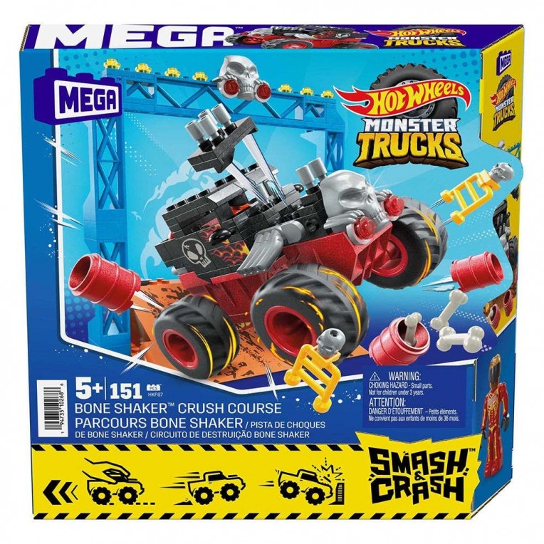 MEGA Hot Wheels Smash N Crash Monster Truck HMM49 Shop Now