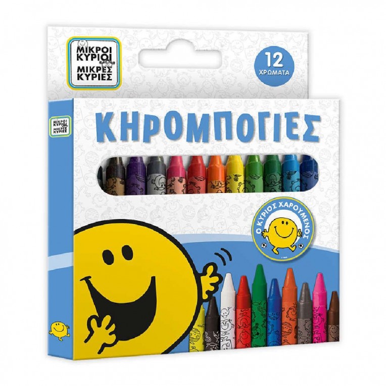 Wax Crayons Mr. Happy 12 pcs...
