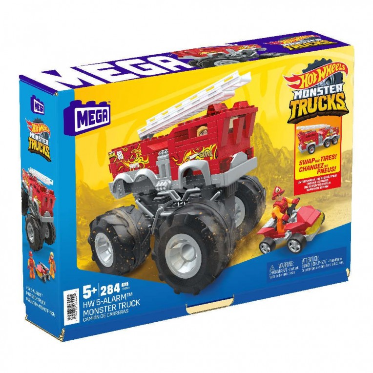 Carrinho Hot Wheels Monster Trucks Jogo de Construção 5 Alarm HHD19 -  Mattel, Shopping