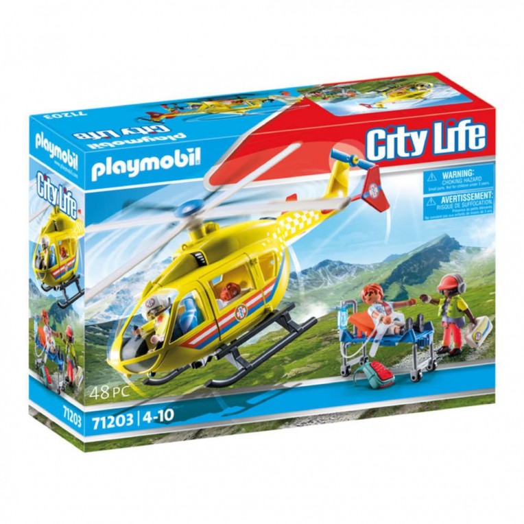 Playmobil City Life Ελικόπτερο Πρώτων...