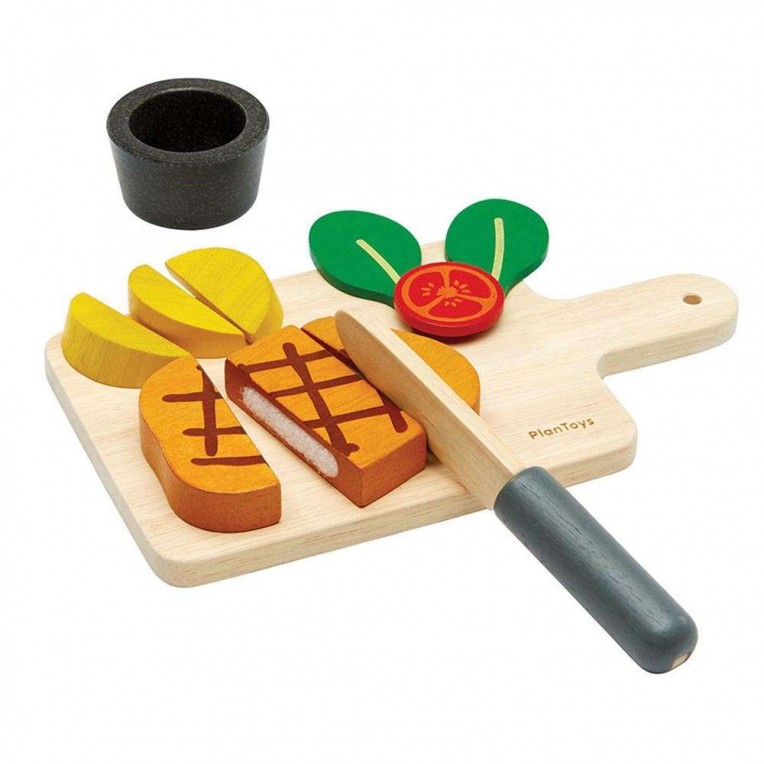 Plan Toys Wooden Steak Set (3630)