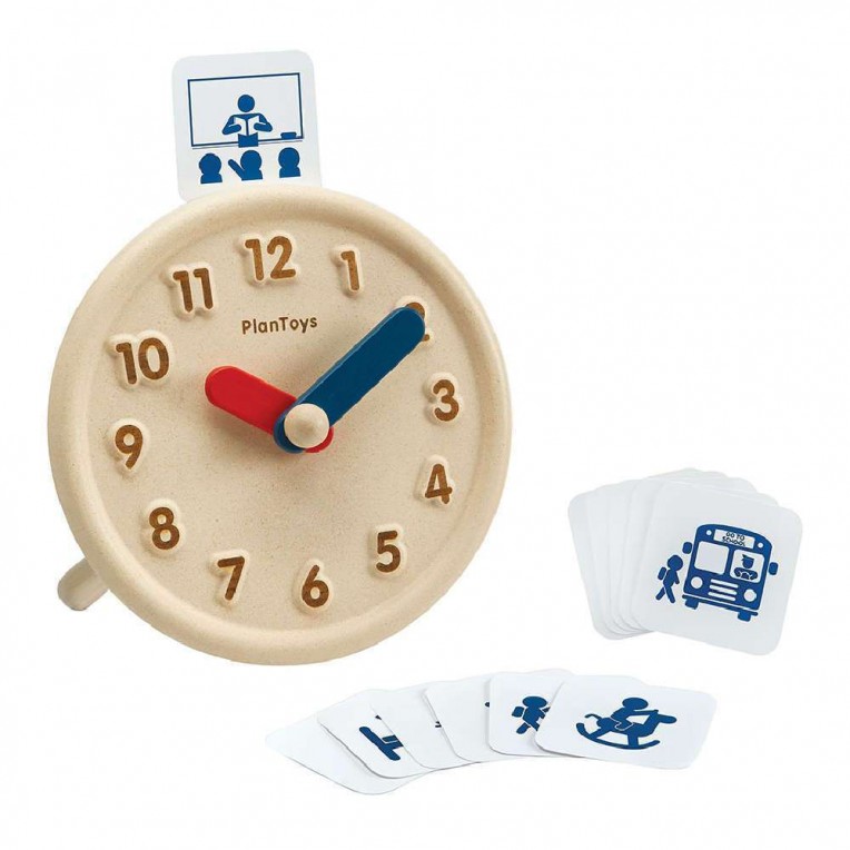 Plan Toys Wooden Activity Clock (5458)