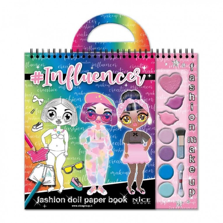Fashion Doll Paper Book with Colors...