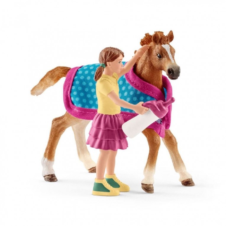 Schleich Horse Club Foal With Blanket...
