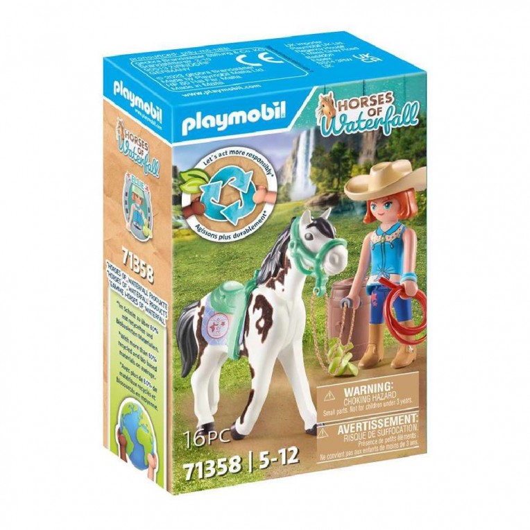 Playmobil Horses Of Waterfall Feeding...