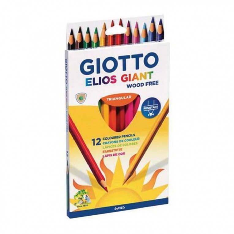 Ξυλομπογίες Giotto Elios Giant 12τεμ....
