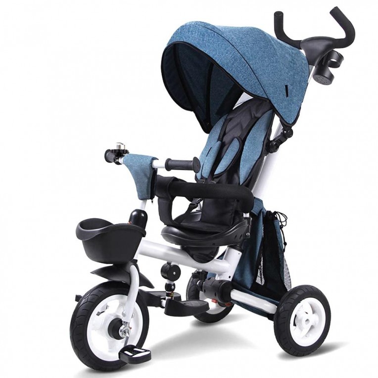 Foldable Tricycle with Tent Blue (B56B)