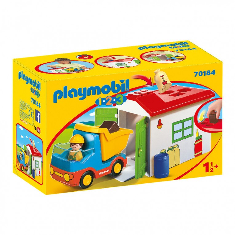 Playmobil 1.2.3 Φορτηγό με Γκαράζ...