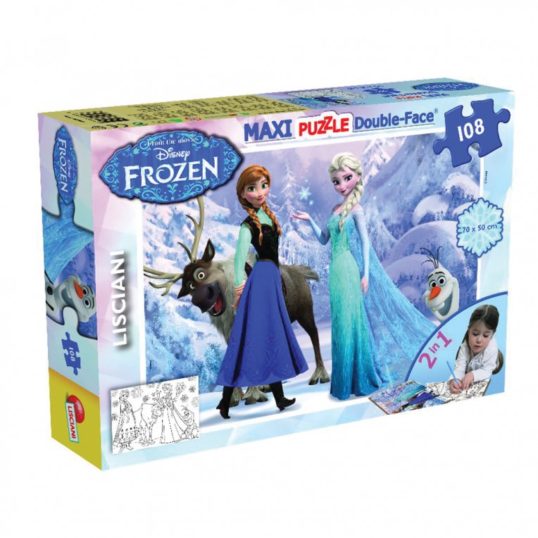 Lisciani Παζλ Maxi Double-Face Frozen...