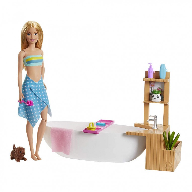 Barbie Fizzy Bath Doll & Playset (GJN32)