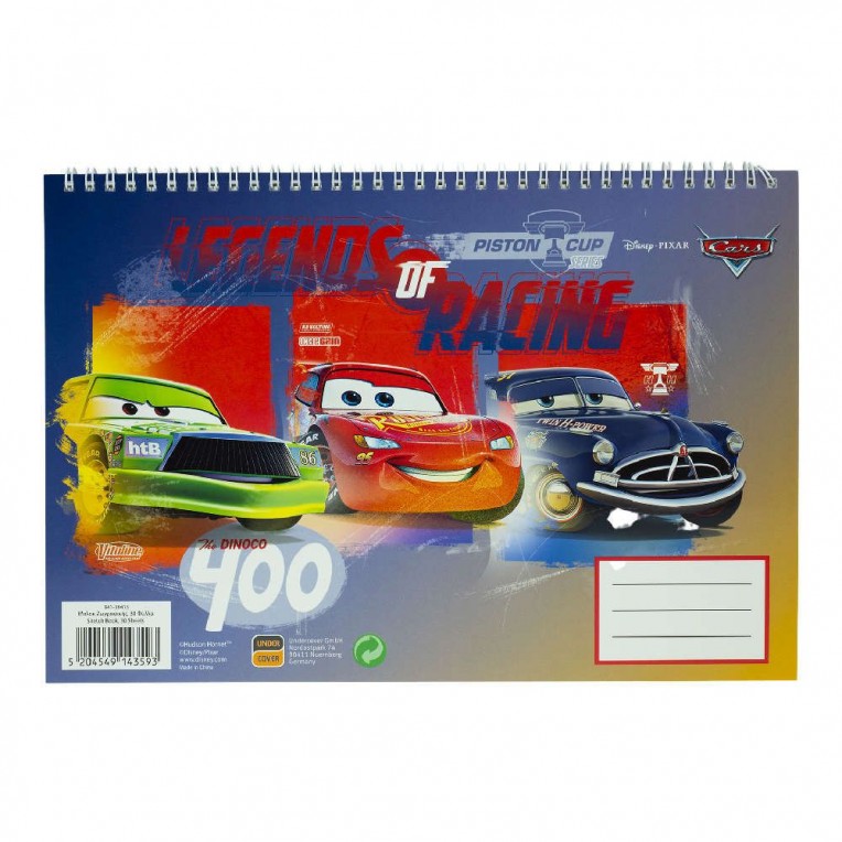 Μπλοκ Ζωγραφικής Disney Pixar Cars A4...