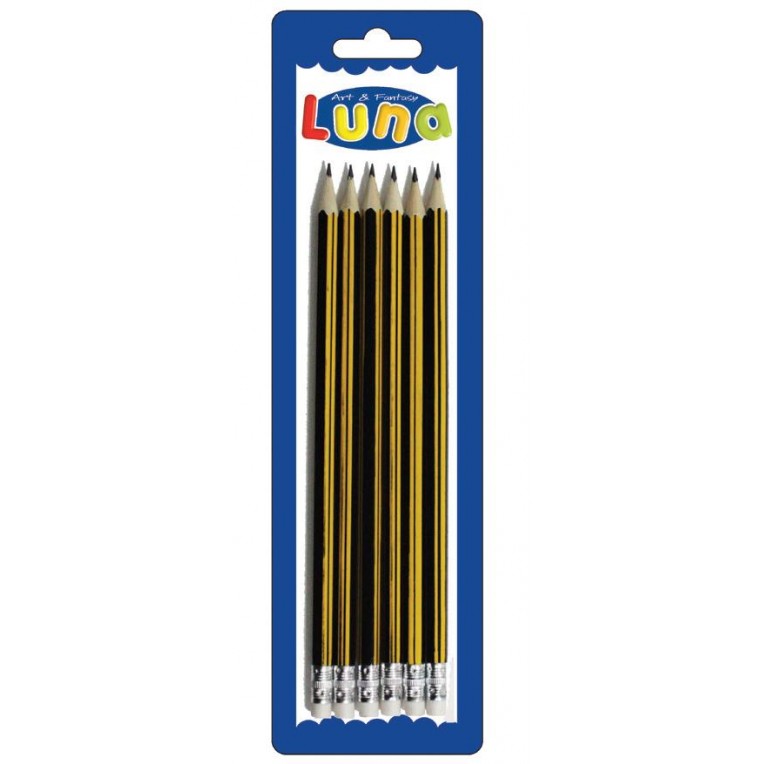 Pencils with Eraser 6pcs
