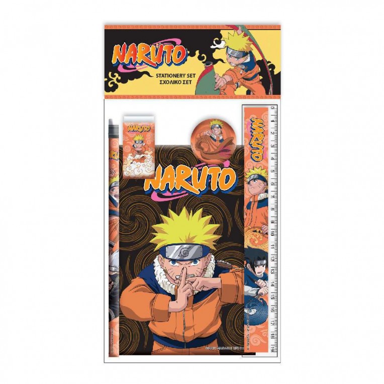 Σχολικό Σετ με Μπλοκ Naruto (369-00755)