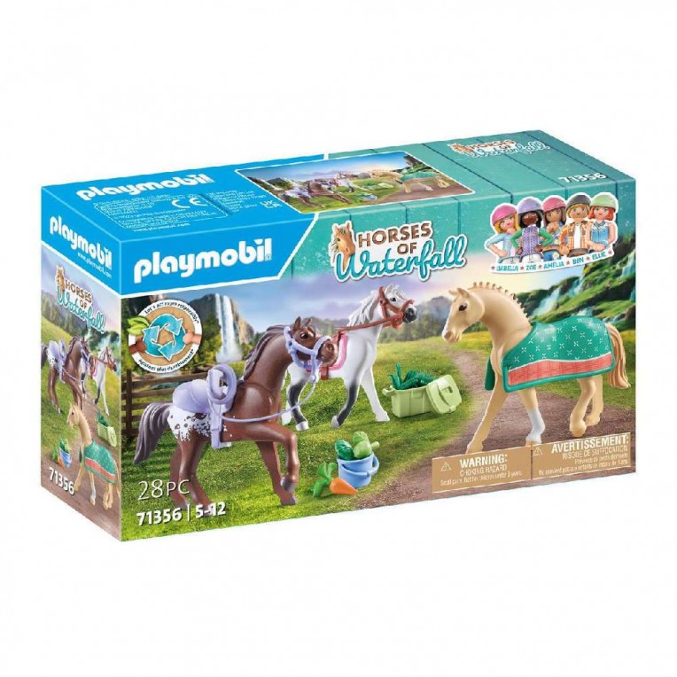 Playmobil Horses Of Waterfall Τρία...