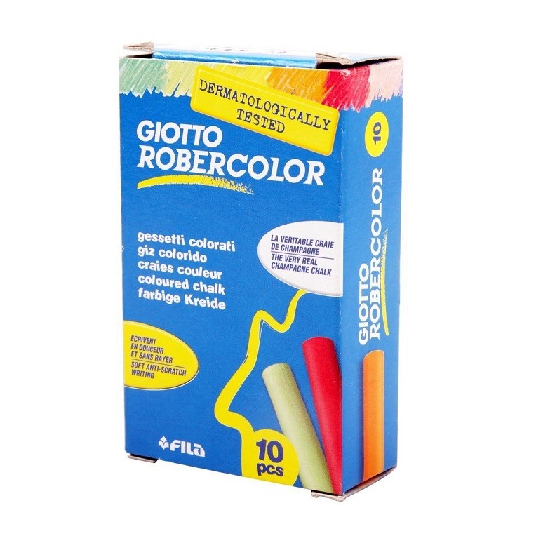 Colored Plastic Chalk 10pcs Giotto