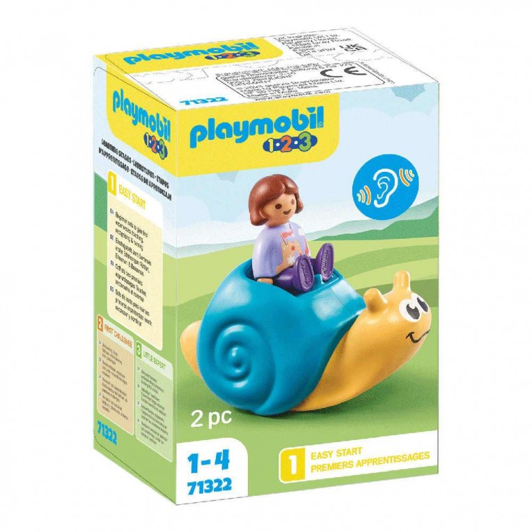 Playmobil 1.2.3 Rocking Snail with...