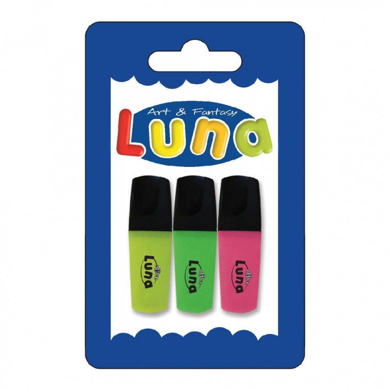 Highlighter Mini Luna 3pcs (0601829)