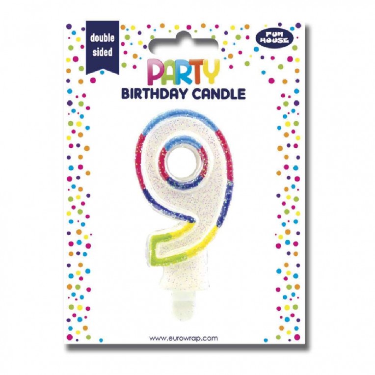 Birthday Candle Number 9 (6828-9C)