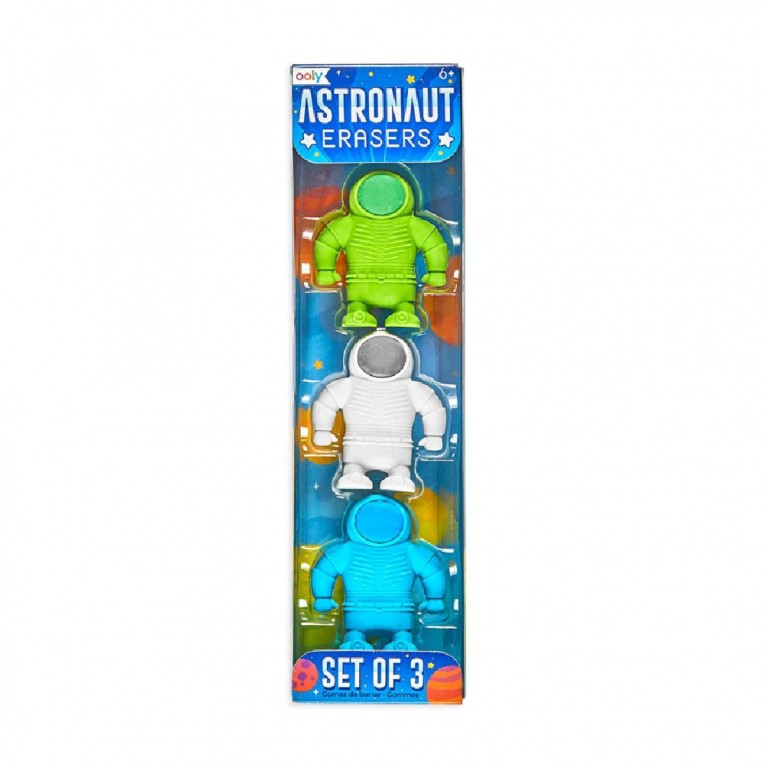 Ooly Astronaut Erasers 3pcs (112-087)