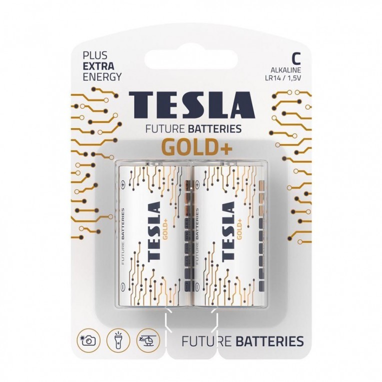 Tesla Batteries Alkaline Gold+ LR14 C...