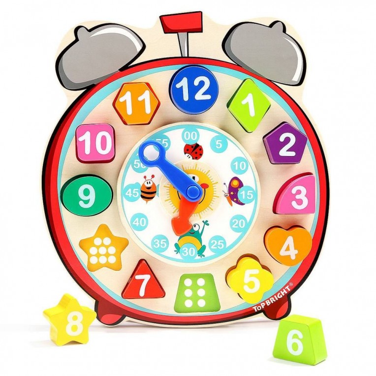 Topbright Wooden Shape Sorting Clock...