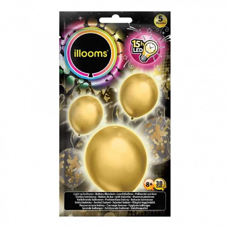 Illooms Confetti Gold 5pcs (LLM19000)
