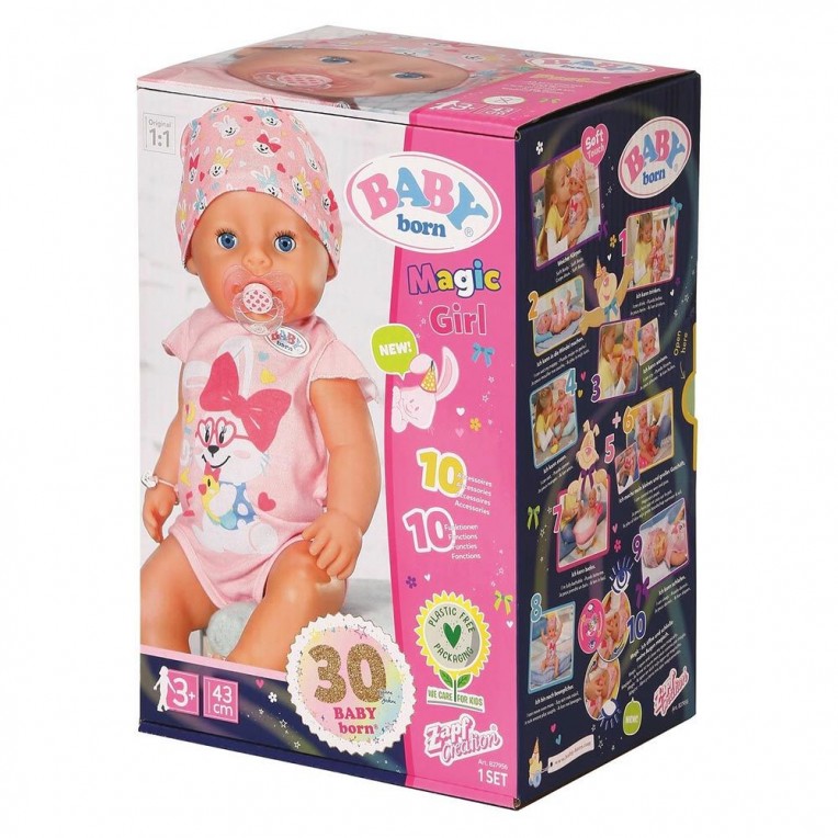 Zapf Baby Born Magic Girl Doll 43cm...