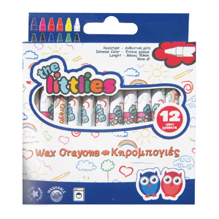 Wax Crayons The Littlies 12 Colors...