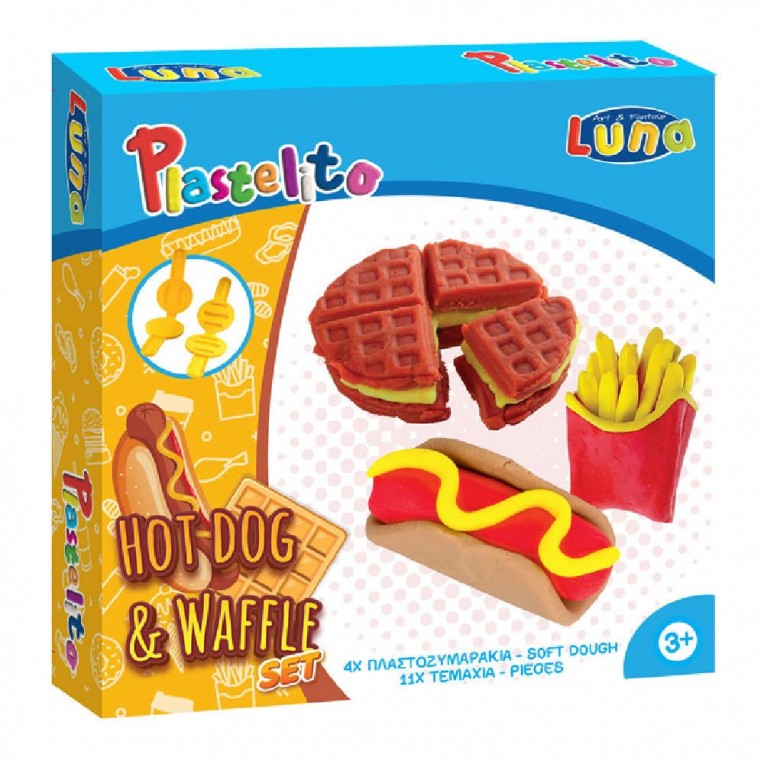 Luna Plastelito Hot Dog - Βάφλα με 4...