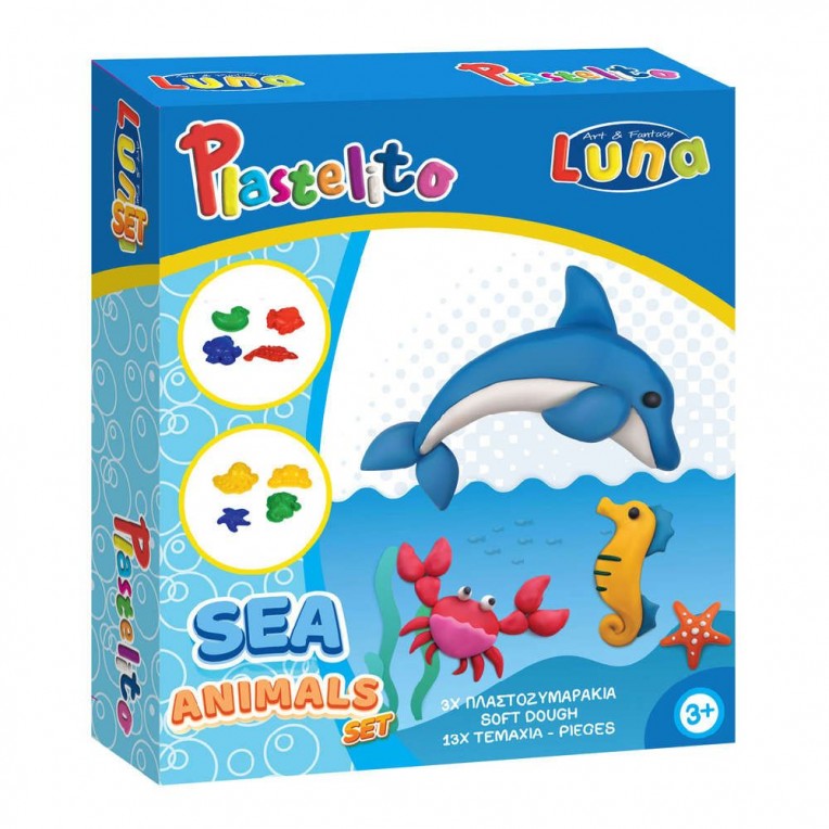 Luna Plastelito Ζώα της Θάλασσας με 3...