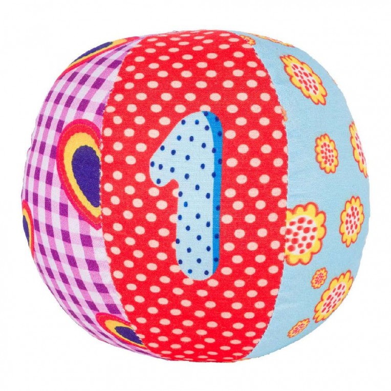 Luna Soft Plush Rattle Ball 13cm - 2...
