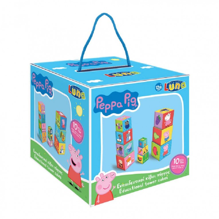 Learning Cudes Tower Peppa Pig 10pcs...