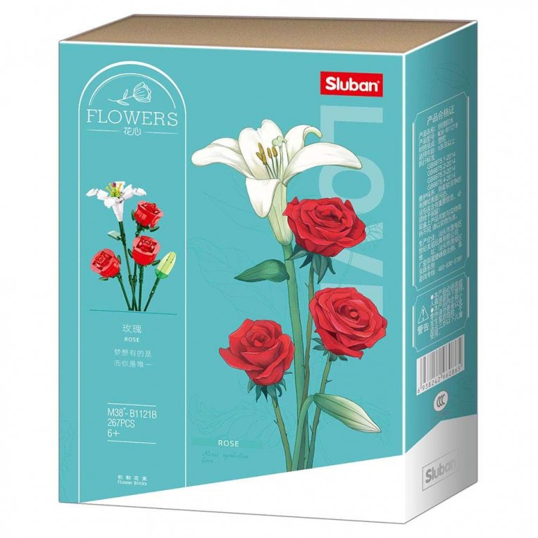 Sluban Flowers: Τριαντάφυλλα 267τεμ....