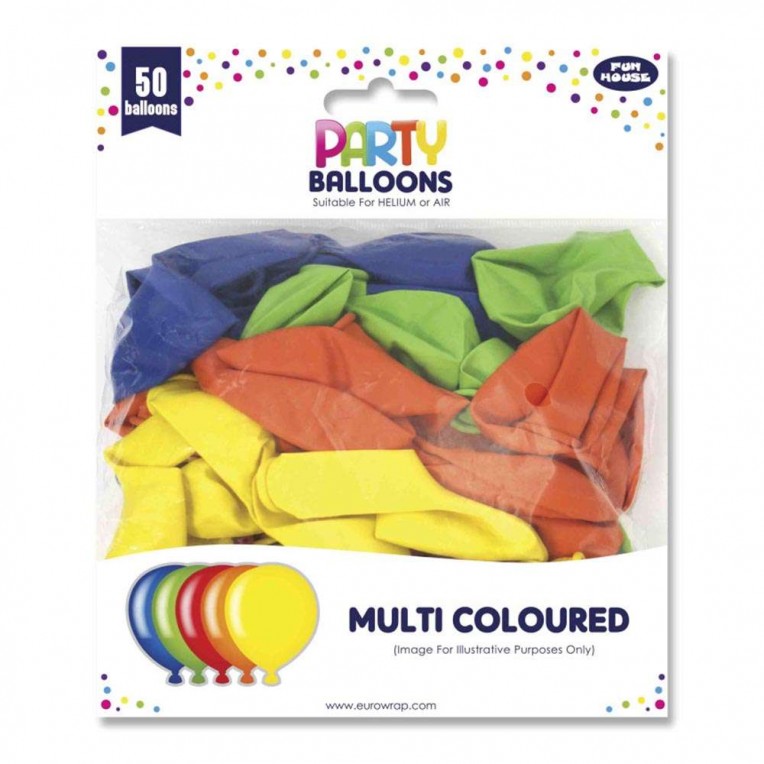 Balloons Multicolor 50pcs (23040-MCCC)