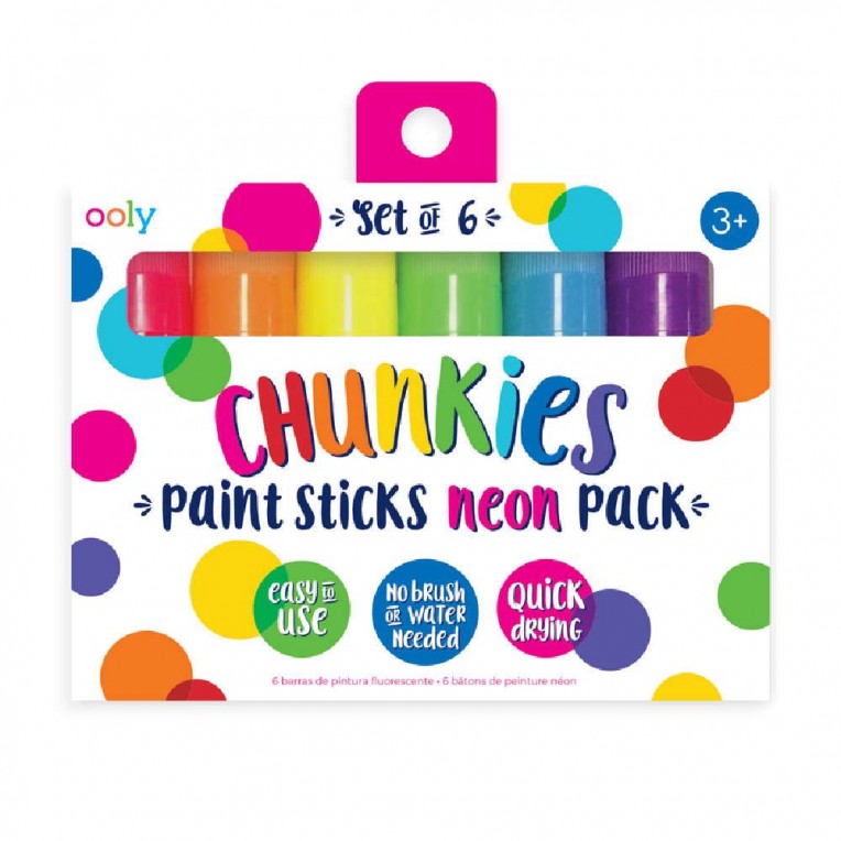 Ooly Chunkies Paint Sticks Neon 6τεμ....