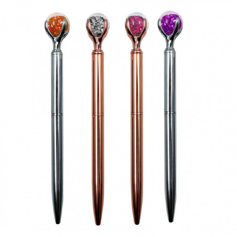 Metallic Pen Tesoro Glass Globe 1pc -...