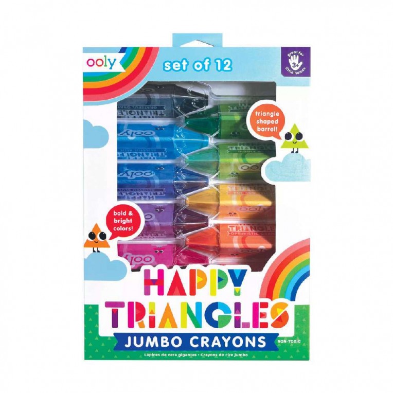 Ooly Happy Triangles Jumbo Crayons...