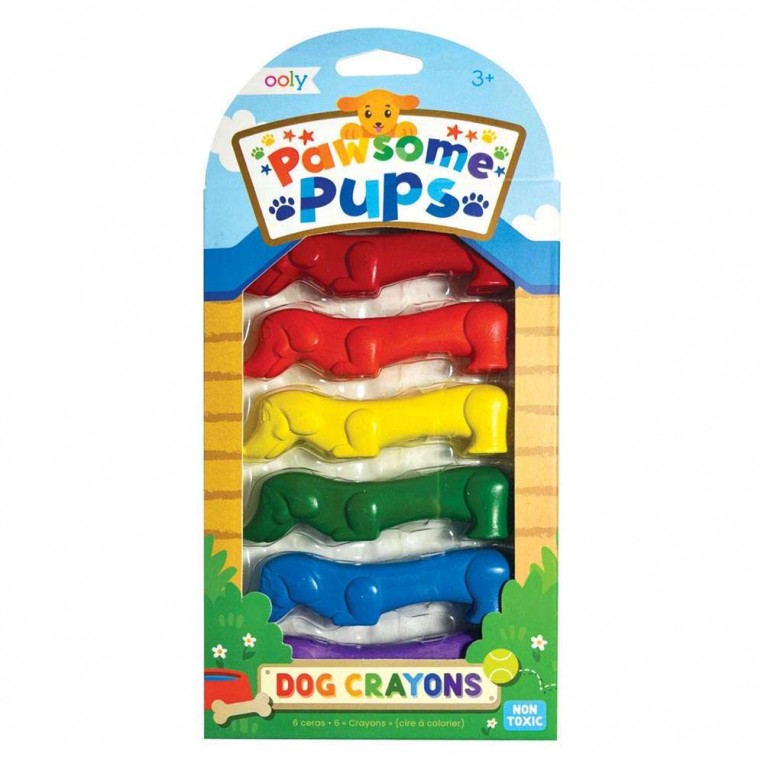 Ooly Pawsome Pups Dog Crayons 6pcs...
