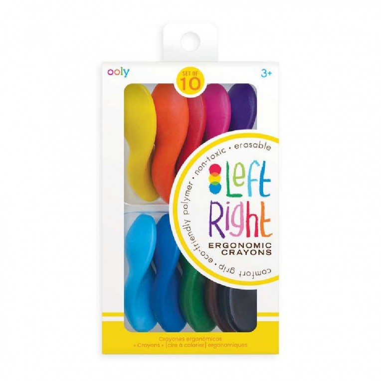 Ooly left right crayons 10pcs (133-5)