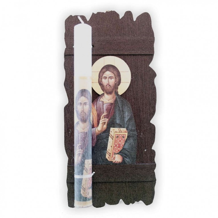 Easter Candle Jesus Picture (21175)