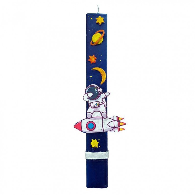 Easter Candle Cosmos Astronaut with...