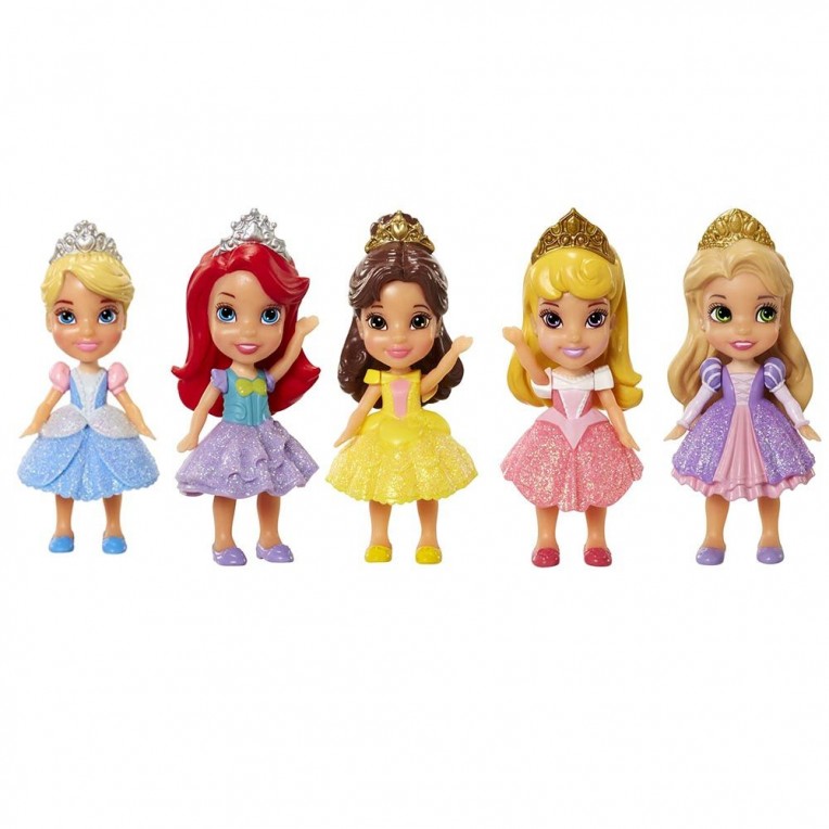 Disney Princess 5 Mini Doll 7cm Gift...