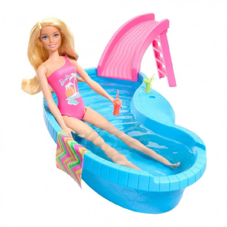 Barbie Κούκλα με Εξωτική Πισίνα και...