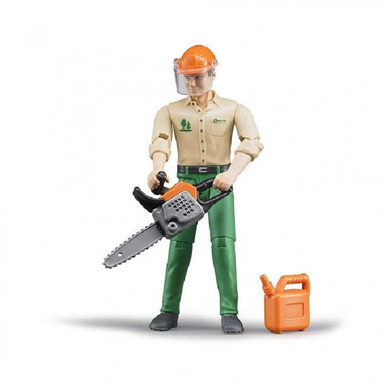 Bruder Forestry Worker Figure with...